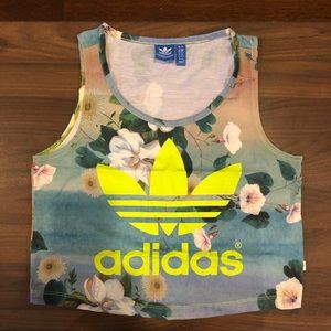 Adidas originals trefoil crop top